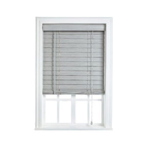 Decor Depot Fauxwood Embossed Venetian Blind Grey Wash 50mm