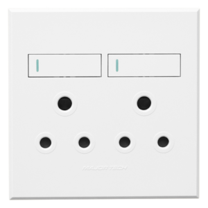 Veti3 Double Switched Socket