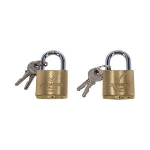 Jaguar Brass Padlock 2-pack 38mm