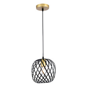 Eurolux Noir Elegance Black & Gold Pendant