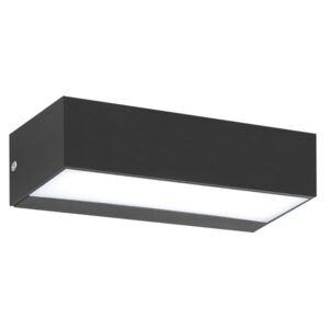 Radiant 2 x 4.5W Integrated LED Black Outdoor Wall Light