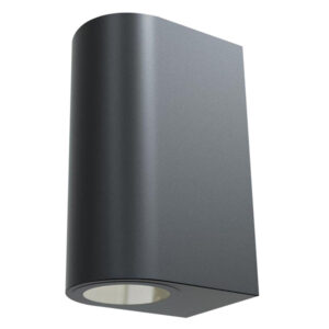 Radiant 2-light Black Outdoor Wall Light