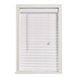 Decor Depot Smooth White Fauxwood Venetian Blind 50mm