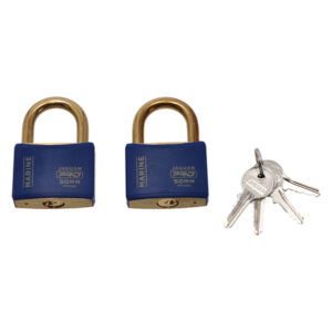 Jaguar Pro Marine Brass Padlock 2-pack 50mm