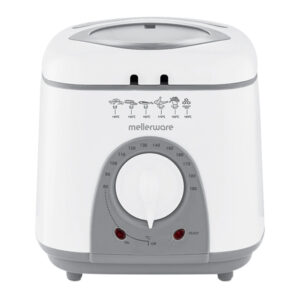 Mellerware Frymaster Deep Fryer Adjustable Temperature Plastic White 1L 950W