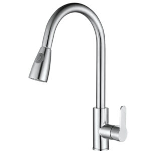 Exclusive Kitchen Sink Mixer Pull-out Chrome-plated Stainless Steel Finish