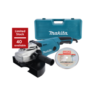 Makita Angle Grinder 230mm 2200W with Carry Case & Diamond Blade