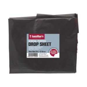 Hamilton’s Utility Black Drop Sheet 2m x 5m (50 Mic)